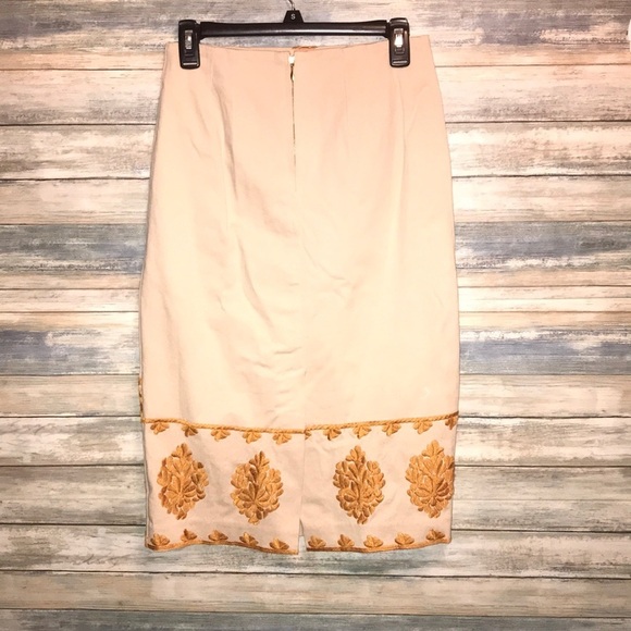 Anthropologie Verona Embroidered Pencil 4 skirt - Picture 10 of 15